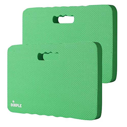 Dimple 2 Set Kneeling Pad, High Density Thick Foam Comfort Kneeling Mats - color: Green, size: 2 Pack