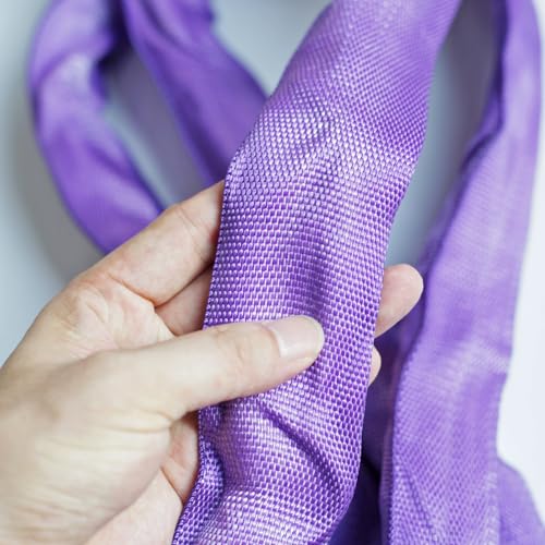 Endless Round Slings for Aerial Lyra Hoop Rig, Aerial Silks Handing Polyester Lifting Sling Spanset, Heavy Duty Polyester Capacity 5300 Lbs Vertical Capacity (Purple, 3 FT) - color: Purple, size: 3 ft