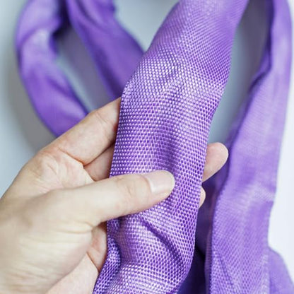 Endless Round Slings for Aerial Lyra Hoop Rig, Aerial Silks Handing Polyester Lifting Sling Spanset, Heavy Duty Polyester Capacity 5300 Lbs Vertical Capacity (Purple, 3 FT) - color: Purple, size: 3 ft