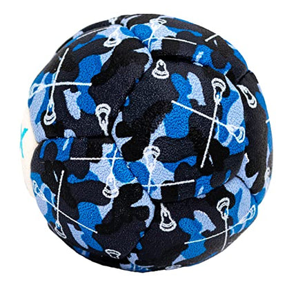 SWAX LAX Lacrosse Training Ball - Indoor Outdoor Practice Less Bounce & Rebounds - color: Blue Camo Sticks
