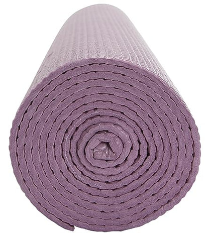Everyday Yoga Deluxe Mat, Spacious 72"x24" Non-Slip, 3-5mm Extra Thick - color: Lilac, size: 3mm Thick