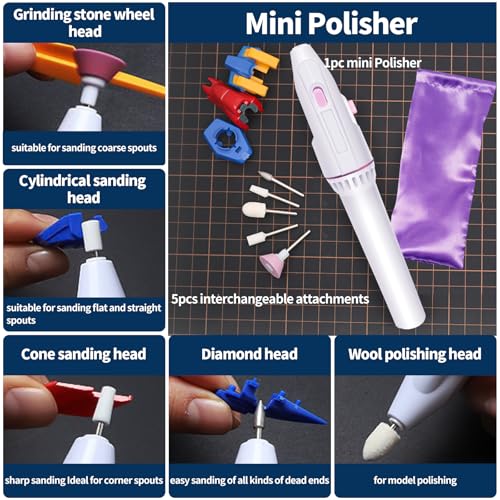 40Pcs Model Tools Kit, Modeler Basic Tools Craft Set Hobby Modeling Tools for Gundam Assembling Building Repairing and Fixing