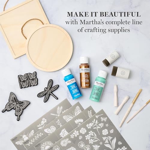 Martha Stewart, Flora and Fauna Stencils, Stamps, and Tools Kit, 13 pc - style: Flora & Fauna