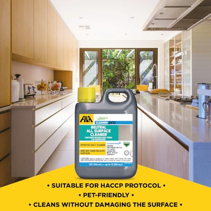 FILA Surface Care Solutions, CLEANER PRO, Neutral All Purpose Cleaner, Highly Concentrated - Up to 40 Washes, 1 QT - size: 32 Fl Oz (Pack of 1)