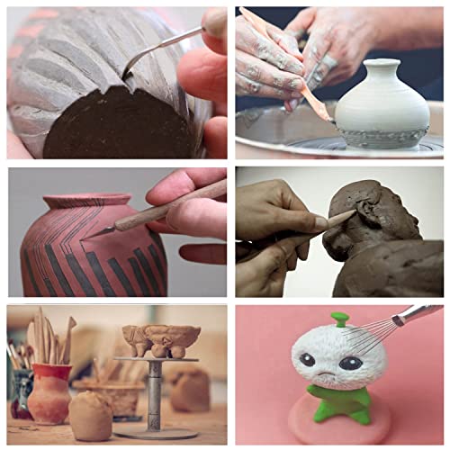 Polymer Clay Tools,25Pcs Pottery Sculpting Tools Set with Plastic Case for Ceramic Modeling Carving Beginners Expert Crafts Club, Dotting,Hobbyists, Artists