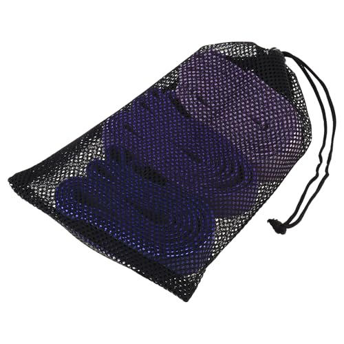3-Pack Cloth Fabric Resistance Bands for Home Workout - color: Light Pink, Light Purple, Dark Purple