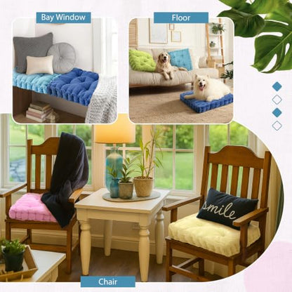 Jerify Macaron 8 Pcs Large Floor Pillow Cushion,Square 20 x 20 - color: Macaron, size: Square 20 x 20