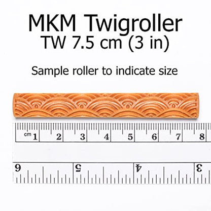 MKM Pottery Tools Wood Twig Rollers for Clay (TW-24 Honeycomb) - color: TW-24 Honeycomb