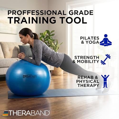 THERABAND Standard Exercise Ball - color: Blue - 75cm