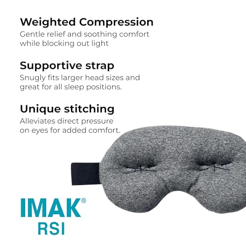 Brownmed Eye Pillow Compression Eye Mask, Cooling, Universal Fit, Grey - color: Grey