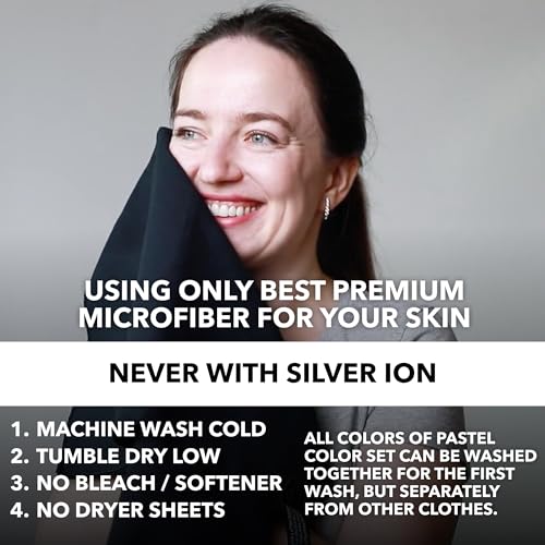 Trailoom Microfiber Gym Towels, Quick Dry, Highly Absorbing, Odor-Free - color: Black