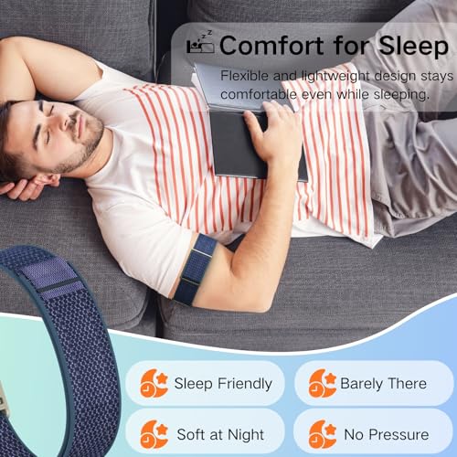 Bicep Bands Compatible for Polar Loop (2025) / Visible Armband 2.0 Straps - color: Blue