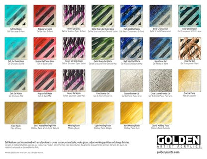Golden Artist Colors - Self Leveling Clear Gel - 16 oz Jar