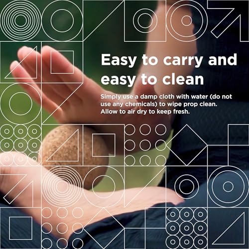 Go4Cork Cork Massage Ball - 2.4 inch | Natural Cork Yoga Massager Ball | For Muscle Release, Tension & Trigger Points, Firm Non-Slip Therapy Ball, Sustainable Wellness Gift & Foam Roller Alternative