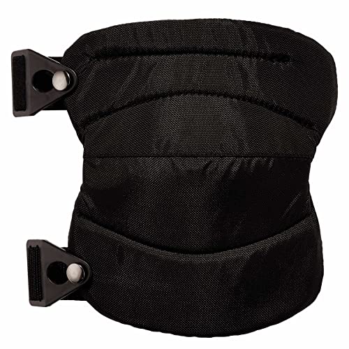 Ergodyne ProFlex 230 Soft Cap Knee Pads, Buckle Closure, Black - style: Buckle Closure