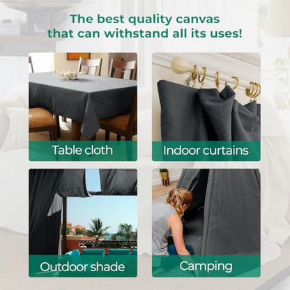 Canvas Drop Cloth for Painting 9x12 feet Pack of 1-8oz Painters Drop Cloths for Painting - All Purpose Canvas Tarps for Floor & Furniture Protection - Recycled Cotton Fabric - size: 9x12 Ft - 1 pc