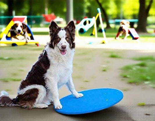 Dog Agility Equipment Wobble Board 24" | Blue