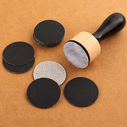 240Pcs/Set Sanding Disks for Use with Mini Ink Blending Tool,Medium-Grit Sandpaper Provides The Ideal Friction to Work on Cardstock, Chipboard, Wood, and More.DIY Create a Shabby and Worn Look. - size: 240Pcs/Set