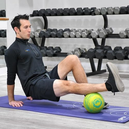 OPTP Posture Ball – Foam Mobility and Massage Ball, Green, 8" | Foam roller ball for massage, physical therapy & exercise, Mobility ball to release muscle tension & improve alignment - size: 8-Inch