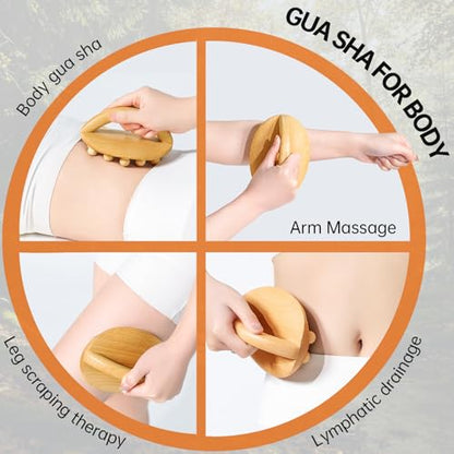 Wood Therapy Massage Tools, Cellulite Massage Tool & Massage Body Brush