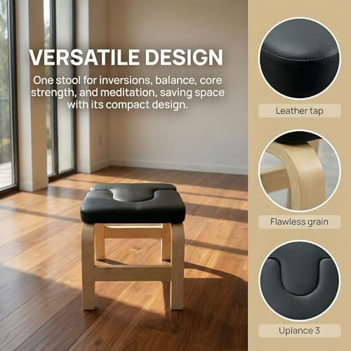 Yoga Headstand Bench, Inversion Chair,Improve Sleep and Stress Relief, Fat Burning and Balance Training, Body Shaping,Ideal for Workout, Fitness and Gym, for Both Beginner and Experience Yogis