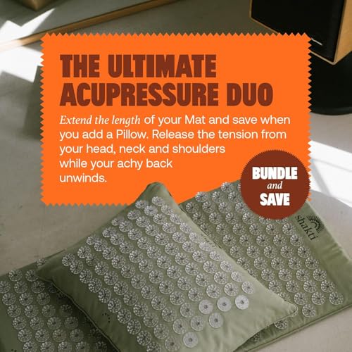 ShaktiMat Acupressure Mat for Tension Release, Premium Level 1 Tulsi - color: Premium-tulsi, size: Level 1