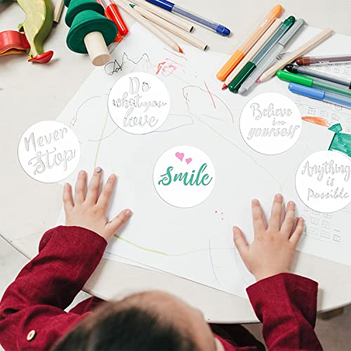 25 Pieces Inspirational Word Stencil, Reusable Motivational Stencils for Painting on Wood Signs Wall Fabric Home Decor (3 Inches)