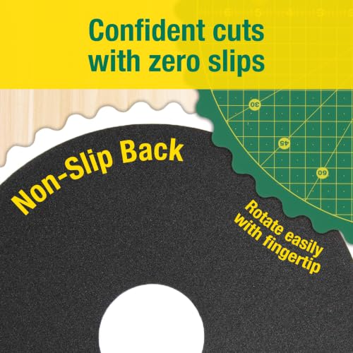 Omnigrid 360 Rotating Self-Healing Cutting Mat, 14 Inch | Precision Fabric Cutting Mat with Durable Surface for Quilting, Sewing & Crafts - style: 14"