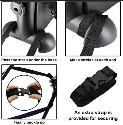 Mini Exercise Bike, himaly Under Desk Bike Pedal Exerciser Portable Foot Cycle Arm & Leg Peddler Machine with LCD Screen Displays - color: Black