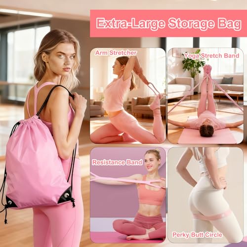 Pilates Equipment Set for Women, Pilates Ring and Ball Set with 15" Magic Circle & Resistance Bands, Perfect Mother's Day Gift for Home Workout, Ideal for Beginners and Yogis