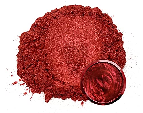 Eye Candy Pigments Premium True Red Mica Powder - Akai Tsuki Red (50gr) - for Epoxy, Resin, Soap, Paint, Woodworking, Acrylic Pouring, Bath Bombs, Fishing Lures - DIY Arts and Crafts Additive - color: Akai Tsuki Red