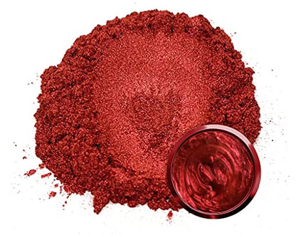 Eye Candy Pigments Premium True Red Mica Powder - Akai Tsuki Red (50gr) - for Epoxy, Resin, Soap, Paint, Woodworking, Acrylic Pouring, Bath Bombs, Fishing Lures - DIY Arts and Crafts Additive - color: Akai Tsuki Red