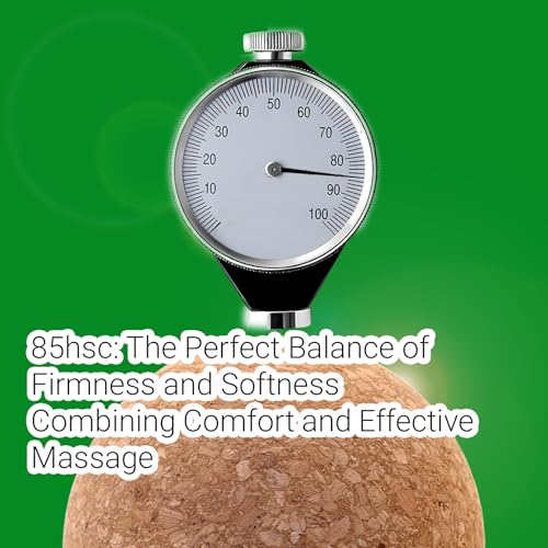 Natural Cork Massage Ball, Eco Sports Equipment, Round Exercise Therapy Ball, Self-Myofascial Release Tool (80 mm)