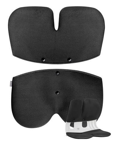 curble Grand Cover, Detachable Cover for Adult Chair, Ergonomic Chair Back Support and Lumbar Support (Black) - color: Cover Black