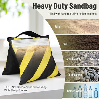 8 Pack Sandbags Weight Bags,Durable Sand Bags for Weight, Yellow - color: Yellow, size: 8 PCS