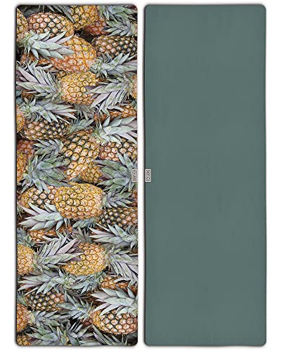 LEUS Yoga ECO Towel - Pineapple Paradise - color: Pineapple Paradise