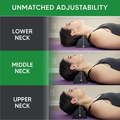 Lumia Wellness Cervical Orthotic Traction Block, Firm, Spinal & Neck Alignment, Cervical Traction Device & Neck Stretcher