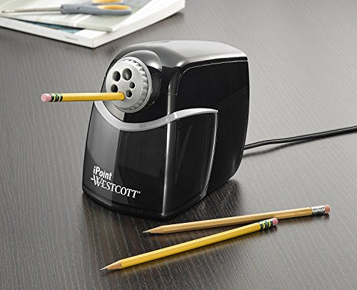 Westcott iPoint Heavy Duty Electric Pencil Sharpener for Home, School, and Office (Pack of 6) - size: Pack of 6, style: iPoint