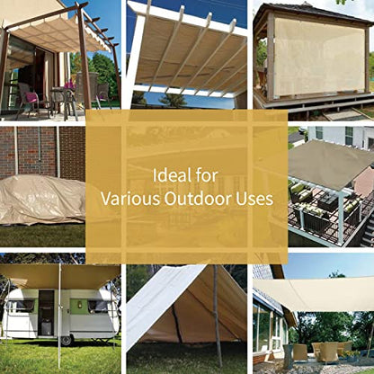 GUARD SHIELD Beige Tarp Heavy Duty Waterproof 30x40 Feet Outdoor Poly Tarps Cover Thick UV Resistant Canopy Tarpaulin with Grommets 10mil - color: Beige/Khaki, size: 30x40
