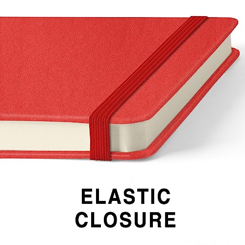 5" x 5" Hardcover Sketch Book,58 Sheets Small Mixed Media Pocket Sketch Pad | PU Cover,150 GSM Acid Free Artist Drawing Paper,Travel Journal Blank Notebook for Adults Sketching,Illustration.Red - color: 150gsm PU-red