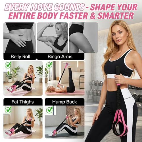 Upgraded Durable Pedal Resistance Band with Handle, Latex Tubes and Soft Foam Fabric Foot Pedal,for Abs Arm Leg Waist Workout, Core Pilates, Sit Up Fitness Equipment for Full Body Training（55 LBS） - color: 1-purple