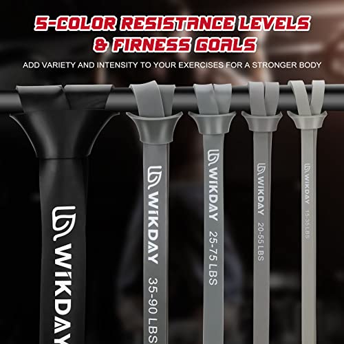 WIKDAY Resistance Bands for Working Out with Door Anchor - color: Gray