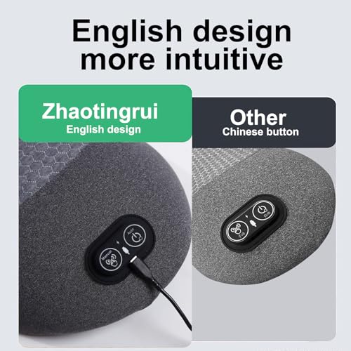 3 in 1 Back Massager, Electric Lumbar Support Pillow Heat Vibration Massage Lower Back Spine Decompression Device, Dark Gray - color: Dark Grey
