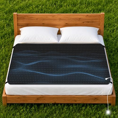 Grounding Mat, Grounding Mat for Bed,Grounding Bed Mat with Grounding Cord, Earth Pad Grounding Mat, Grounding Pad for Improving Sleep