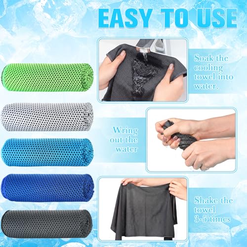 Maitys 500 Pcs Cooling Towel Bulk for Neck and Face, Neutral Set - color: Neutral Set