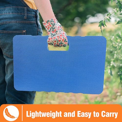 Gardzen 3-Pack Garden Kneeling Pad | EVA Foam Kneeler Pad for Gardening, Baby Bath, Yoga, Pilates, Exercise, 18" x 11" x 1", Blue - size: 18" x 11" x 1" - 3 Pack
