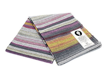 Open Road Goods Handwoven 100% Cotton Outdoor Yoga Blanket – Striped Picnic, Beach, & Patio Throw, Durable Yoga Mat, Throw for Couch, Chairs & Travel - Grey Striped, Full - color: XL Grey Blanket