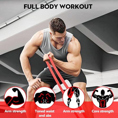Yoga & Tension Resistance Band – Pull-Up Trainer for Strength, Chest Expansion, Flexibility & Endurance, 15-35 lb Resistance, Compact & Durable Fitness Tool