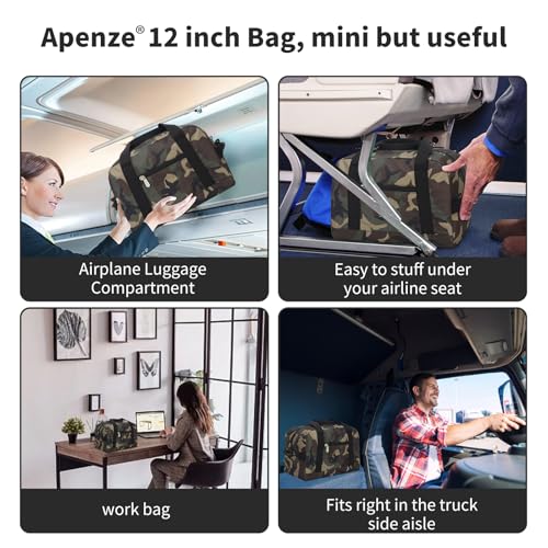 Apenze Small Gym Bag,12 inch Carry On Bag - color: Camouflage, size: 12 inch