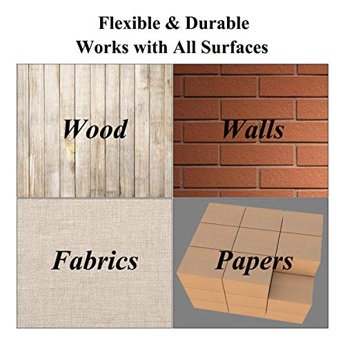 6 Inch Letter Stencils for Painting - 42 Pack Alphabet Letter Number Templates with Signs, Reusable Plastic Alphabet Stencils for Chalkboard Fabric Rock Wood Crafts Painting - size: 6 Inch